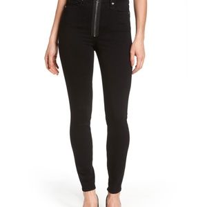 Good American Good Waist Exposed Zip Skinny Jean